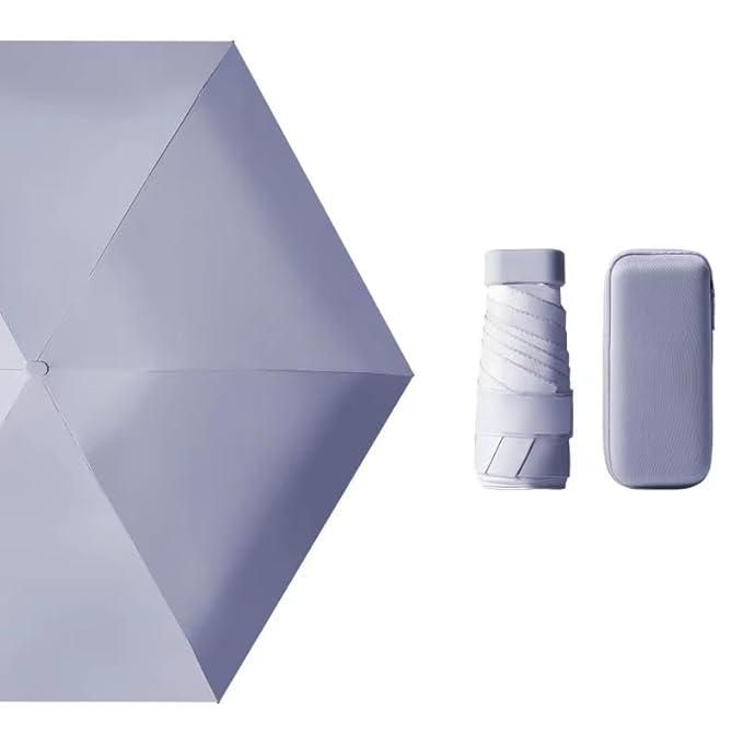 Mini Capsule Umbrella. Travel Mini Folding Compact Umbrella with Case